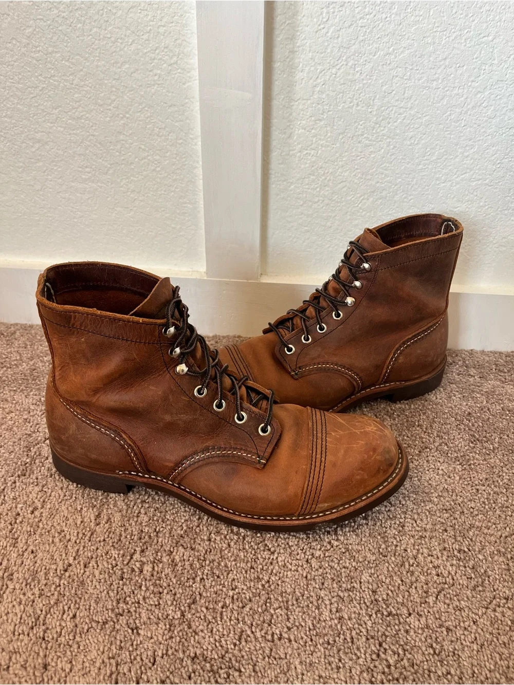 Red Wing Men's 10 Leather Combat Boots